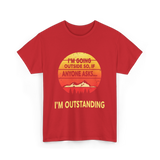 I'm Outstanding Outdoors Nature T-Shirt - Red