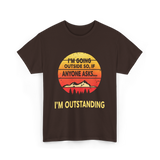 I'm Outstanding Outdoors Nature T-Shirt - Dark Chocolate