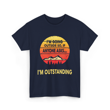 I'm Outstanding Outdoors Nature T-Shirt - Navy