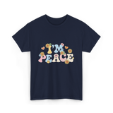 I'm Peace Peaceful Vibes T-Shirt - Navy