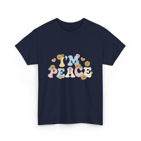 I'm Peace Peaceful Vibes T-Shirt - Navy