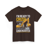 Im Ready To Crush Kindergarten Construction T-Shirt - Dark Chocolate