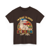 Im Ready To Crush Kindergarten Dinosaur T-Shirt - Dark Chocolate