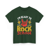 Im Ready To Rock School T-Shirt - Forest Green