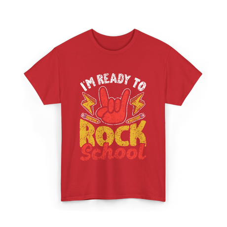 Im Ready To Rock School T-Shirt - Red