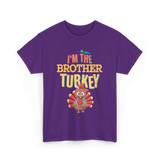 Im The Brother Turkey Thanksgiving T-Shirt - Purple