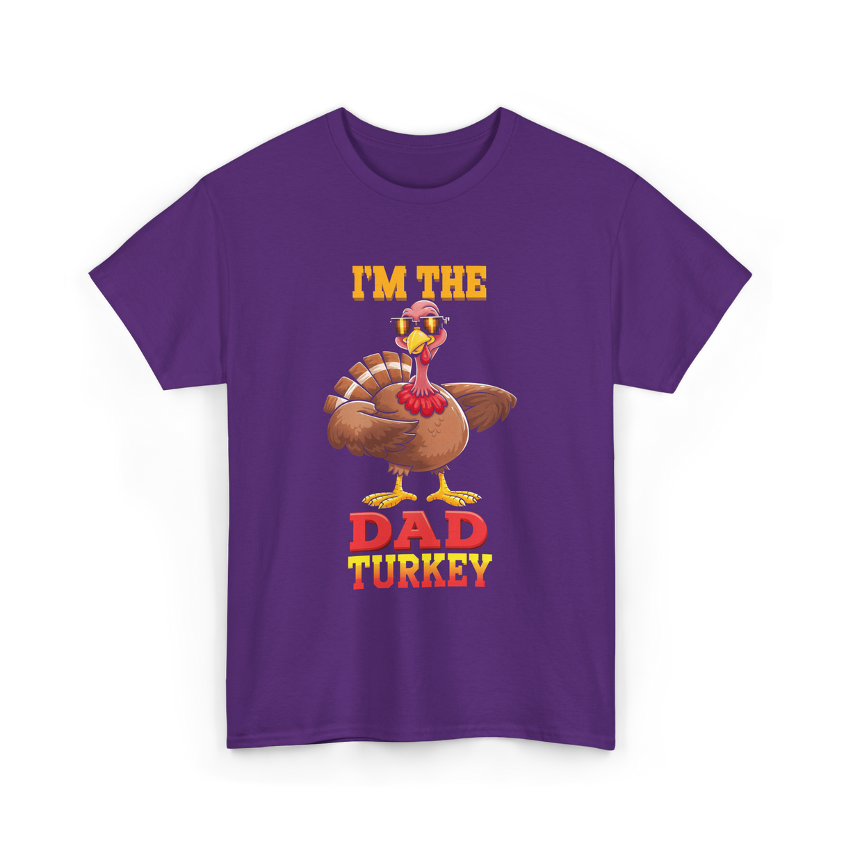 I'm The Dad Turkey Turkey T-Shirt - Purple