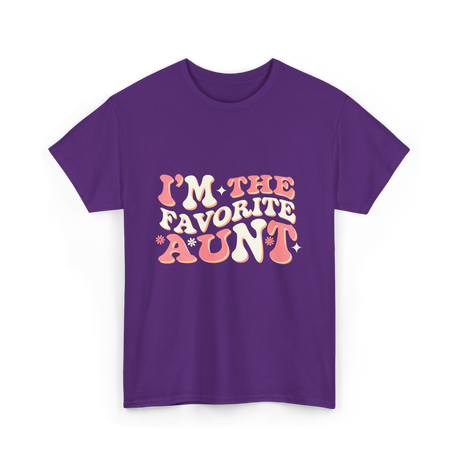 I’m The Favorite Aunt T-Shirt - Purple