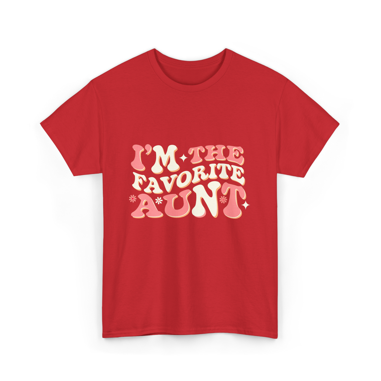 I’m The Favorite Aunt T-Shirt - Red