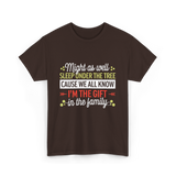 Im the Gift Family Christmas T-Shirt - Dark Chocolate