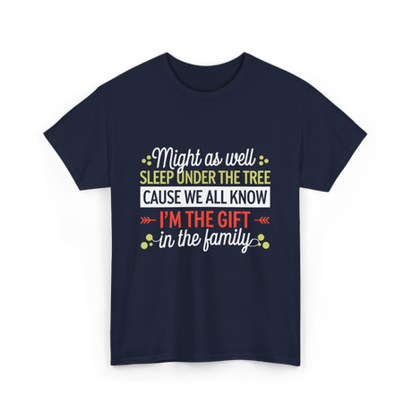 Im the Gift Family Christmas T-Shirt - Navy