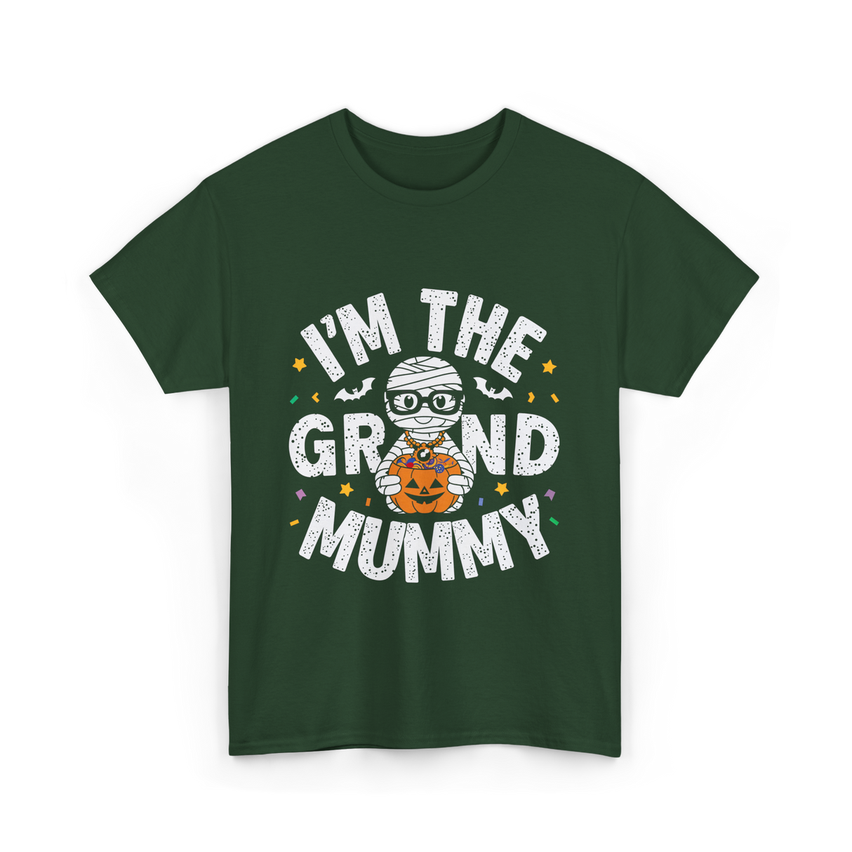 I'm The Grand Mummy Halloween T-Shirt - Forest Green