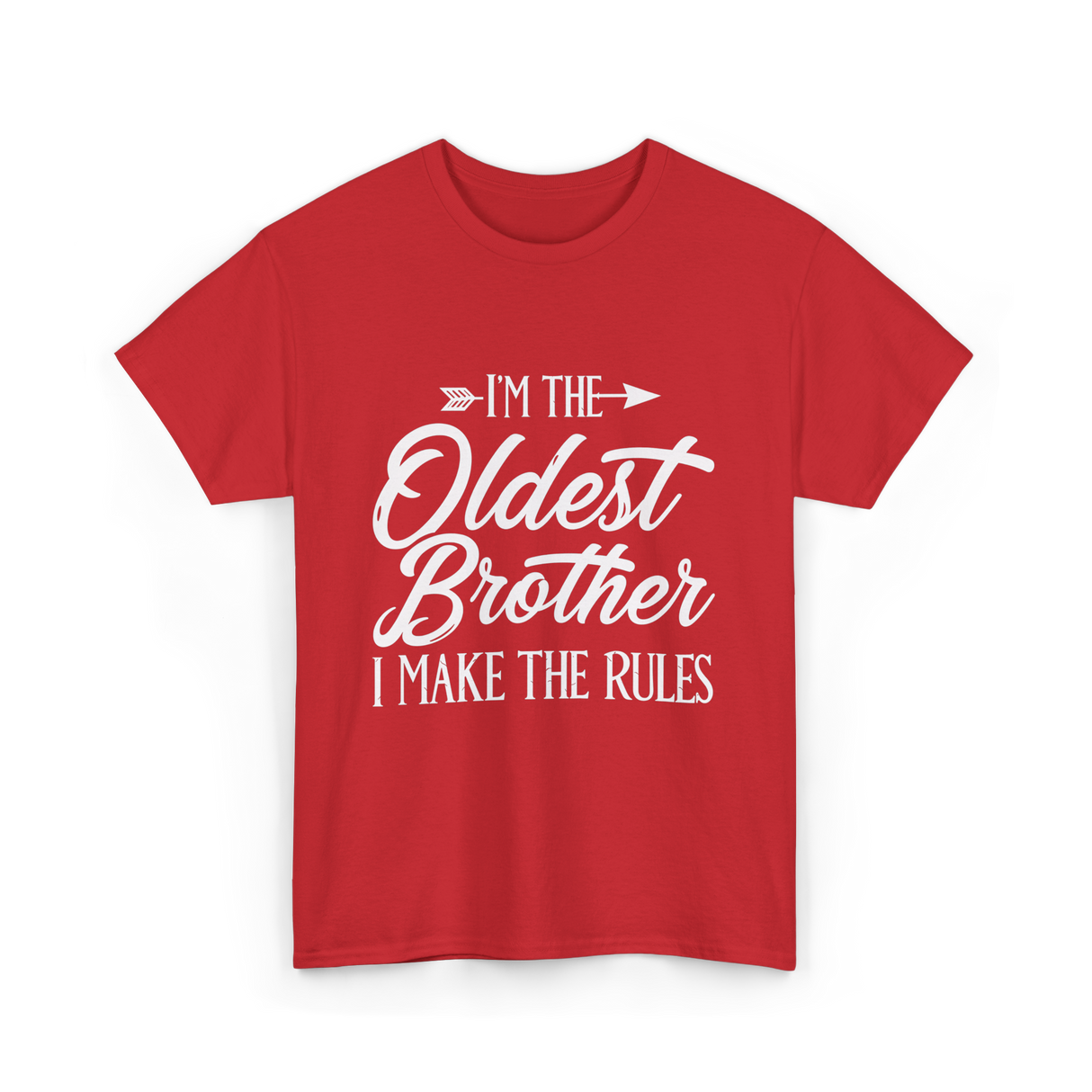 I'm the Oldest Brother Rules T-Shirt - Red