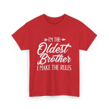 I'm the Oldest Brother Rules T-Shirt - Red