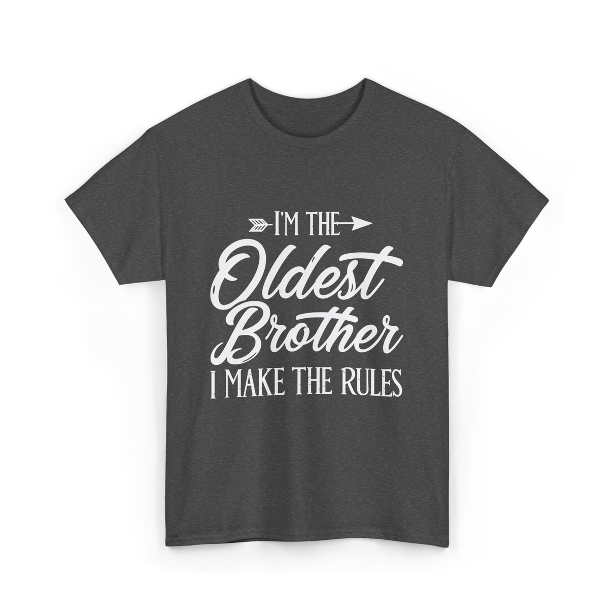 I'm the Oldest Brother Rules T-Shirt - Dark Heather