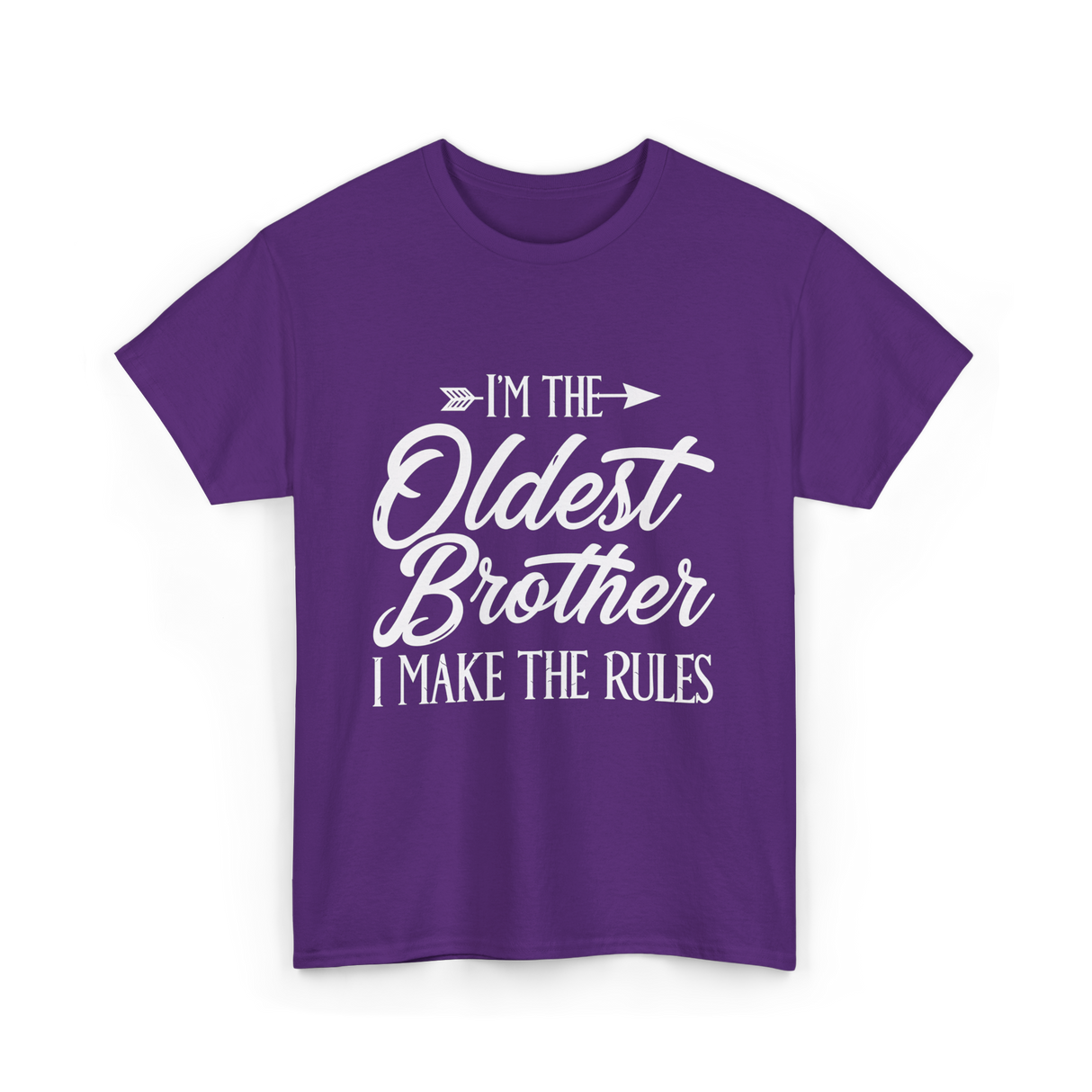 I'm the Oldest Brother Rules T-Shirt - Purple