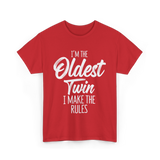 I'm the Oldest Twin T-Shirt - Red