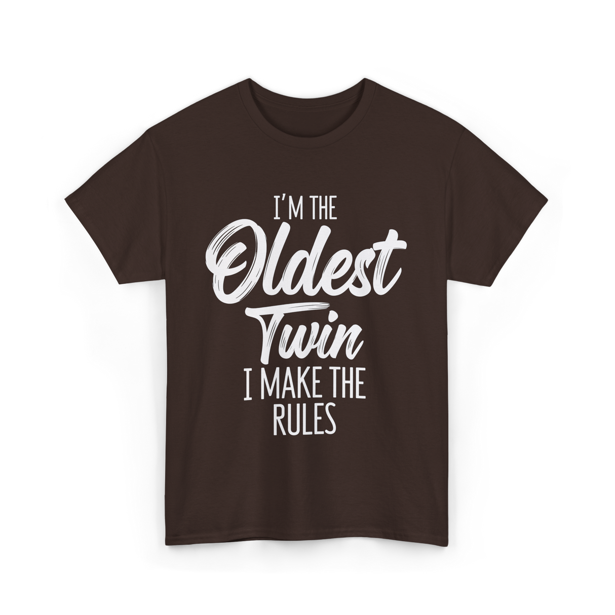 I'm the Oldest Twin T-Shirt - Dark Chocolate