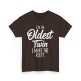 I'm the Oldest Twin T-Shirt - Dark Chocolate