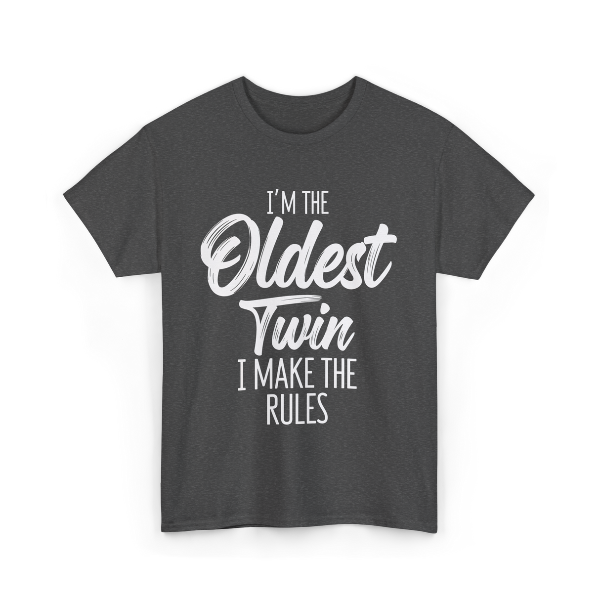 I'm the Oldest Twin T-Shirt - Dark Heather