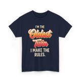 I'm The Oldest Twin T-Shirt - Navy