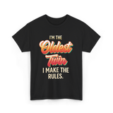 I'm The Oldest Twin T-Shirt - Black