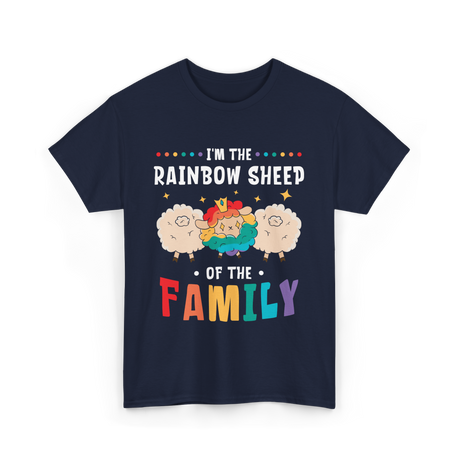 I'm The Rainbow Sheep Family T-Shirt - Navy