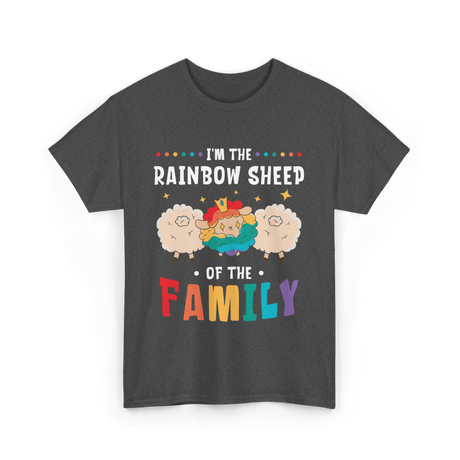 I'm The Rainbow Sheep Family T-Shirt - Dark Heather