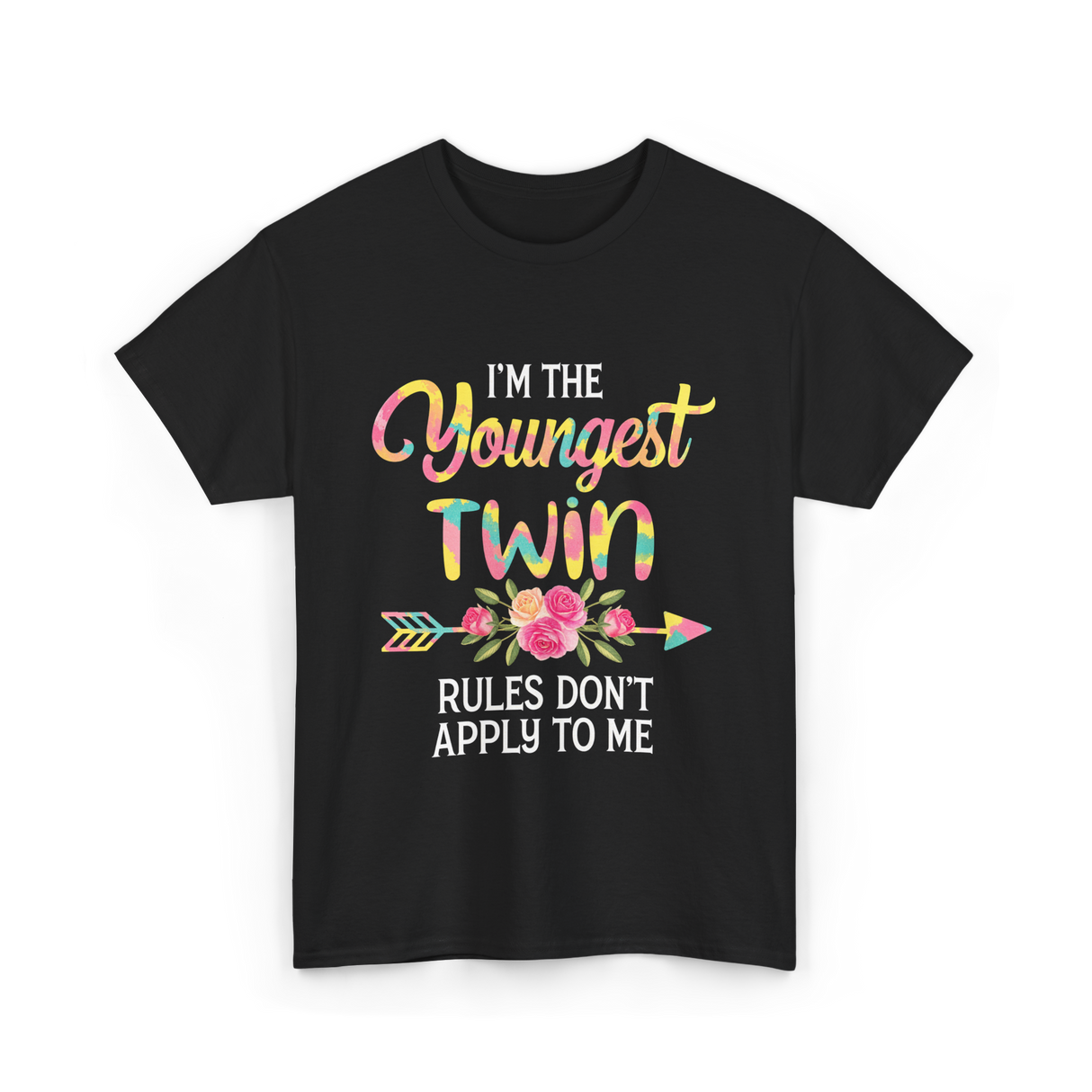 I'm the Youngest Twin T-Shirt - Black