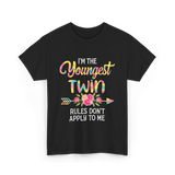 I'm the Youngest Twin T-Shirt - Black