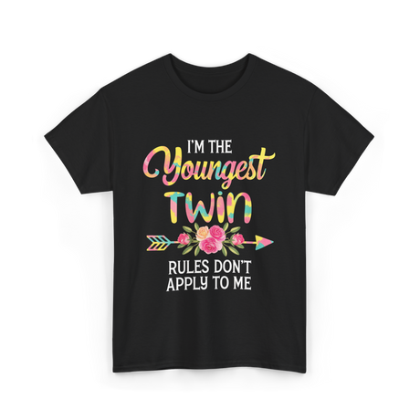 I'm the Youngest Twin T-Shirt - Black