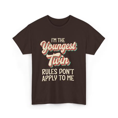 I'm the Youngest Twin T-Shirt - Dark Chocolate