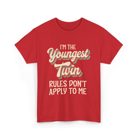 I'm the Youngest Twin T-Shirt - Red