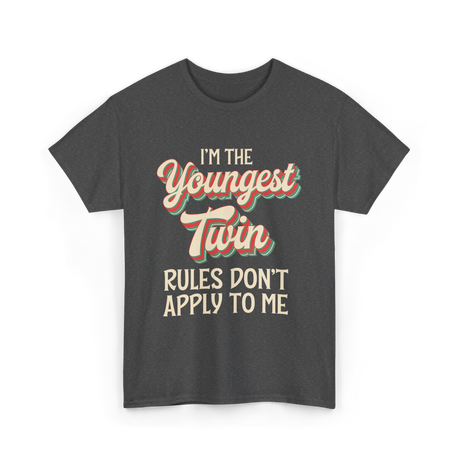 I'm the Youngest Twin T-Shirt - Dark Heather