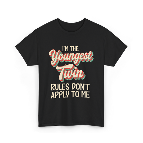 I'm the Youngest Twin T-Shirt - Black