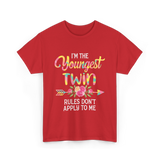 I'm the Youngest Twin T-Shirt - Red