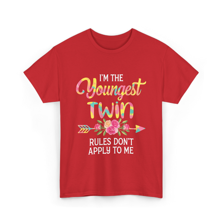 I'm the Youngest Twin T-Shirt - Red