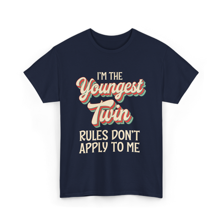 I'm the Youngest Twin T-Shirt - Navy