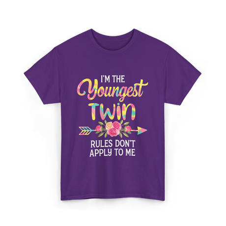 I'm the Youngest Twin T-Shirt - Purple