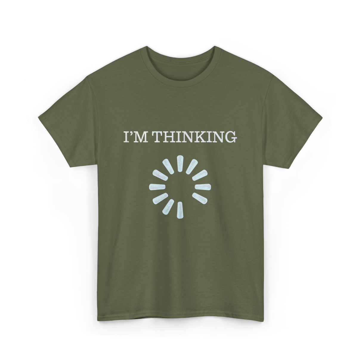 I'M THINKING Technology Geek T-Shirt - Military Green