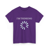 I'M THINKING Technology Geek T-Shirt - Purple