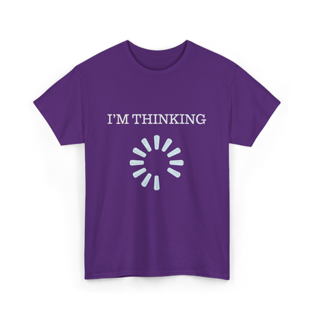 I'M THINKING Technology Geek T-Shirt - Purple