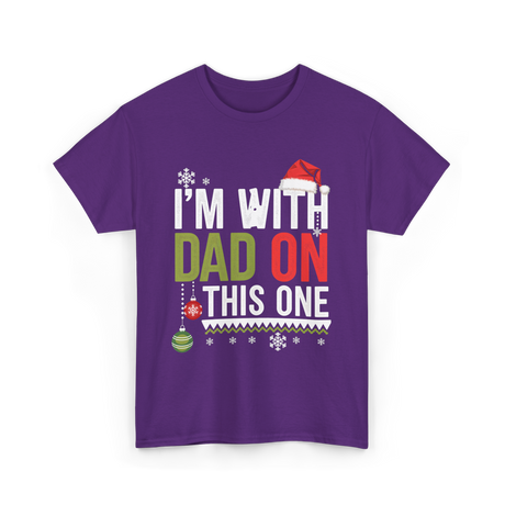 Im With Dad Christmas T-Shirt - Purple