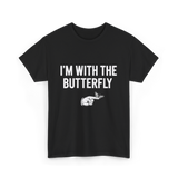 I'm With The Butterfly Butterfly T-Shirt - Black