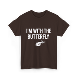 I'm With The Butterfly Butterfly T-Shirt - Dark Chocolate