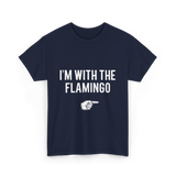 I'm With The Flamingo T-Shirt - Navy