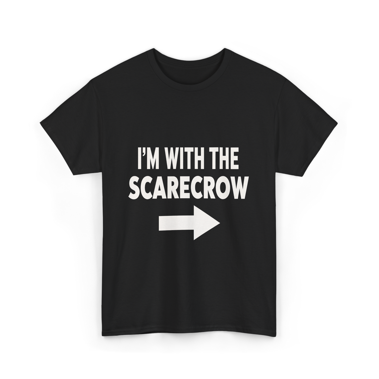 I'm With The Scarecrow T-Shirt - Black