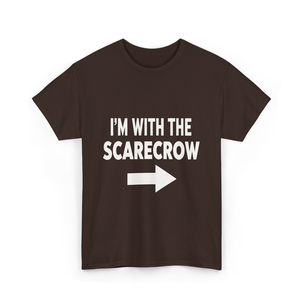 I'm With The Scarecrow T-Shirt - Dark Chocolate