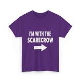 I'm With The Scarecrow T-Shirt - Purple