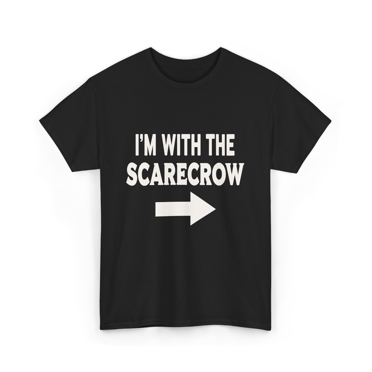 I'm With The Scarecrow Scarecrow T-Shirt - Black